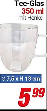 Tee-Glas 350 ml mit Henkel