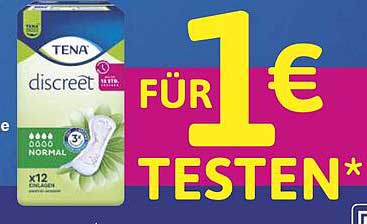 TENA Discreet Normal - 12 Einlagen für nur 1 € testen!