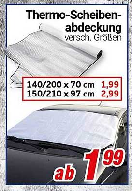Thermo-Scheibenabdeckung verschiedene Größen