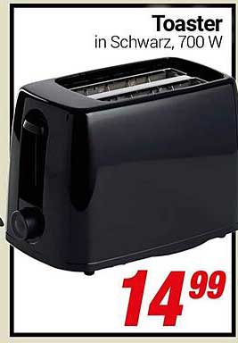 Toaster in Schwarz, 700 W