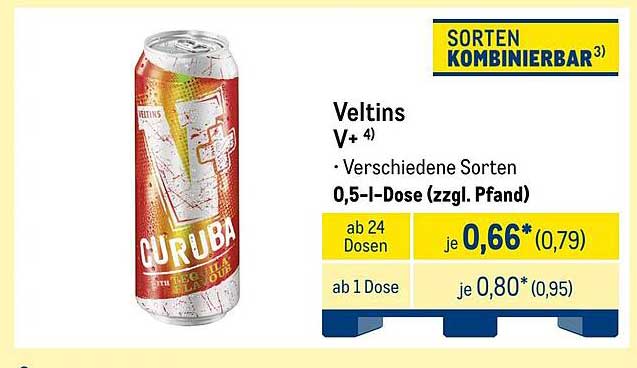 Veltins V+ – Verschiedene Sorten in 0,5-L-Dose