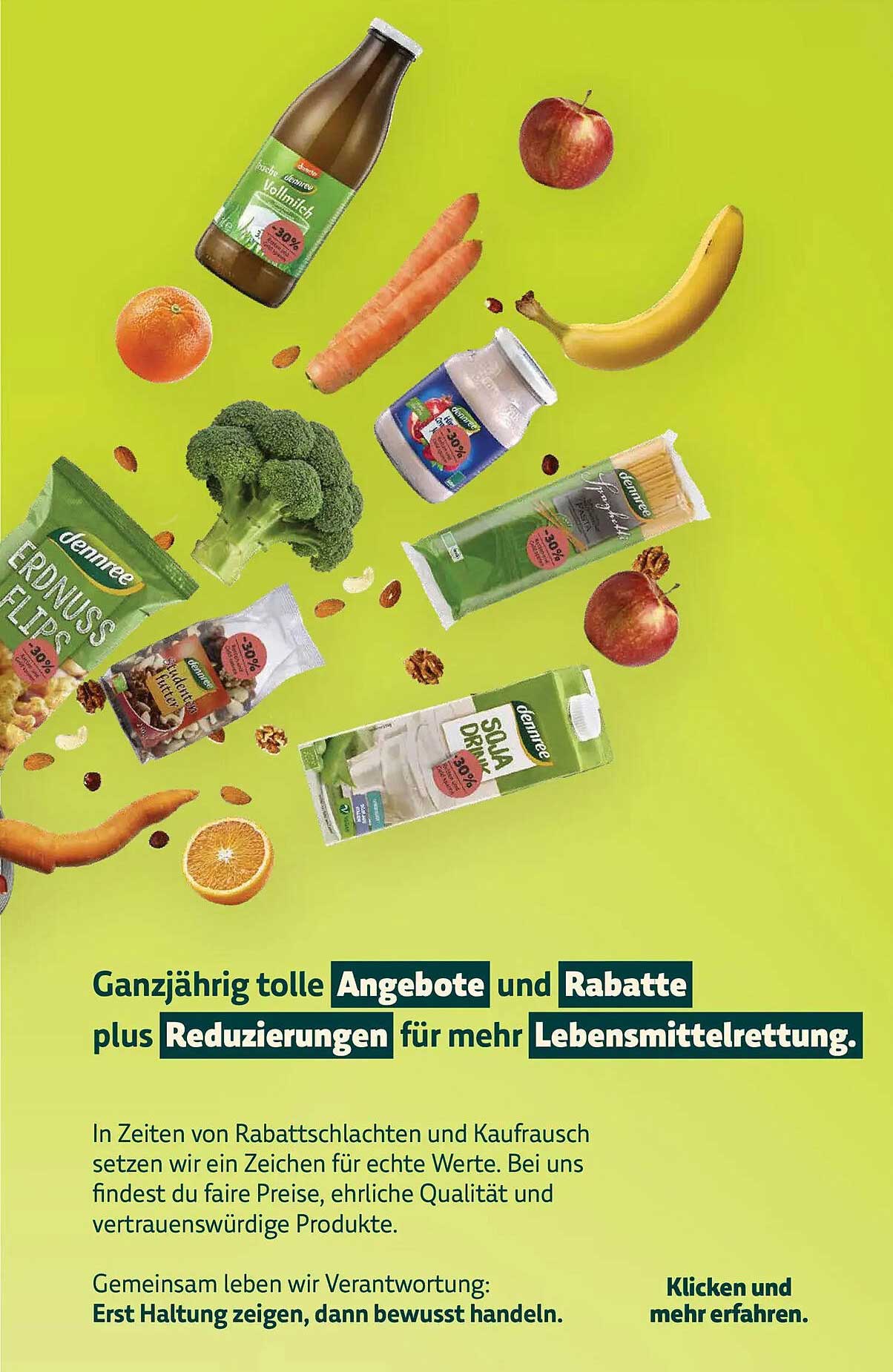 Vielfalt an Bioprodukten mit 30% Ersparnis im BioMarkt