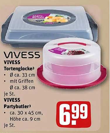 Vivess Tortenglocke und Partybutler