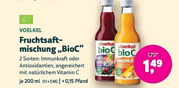 Voelkel Fruchtsaftmischung „BioC“ - 200 ml