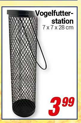 Vogelfutterstation 7 x 7 x 28 cm