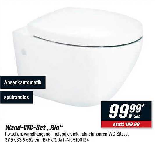 Wand-WC-Set „Rio“