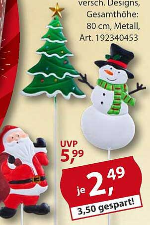 Weihnachtsdekoration aus Metall - Verschiedene Designs