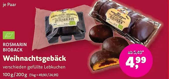 Weihnachtsgebäck - verschiedene gefüllte Lebkuchen