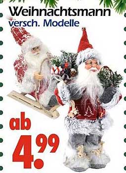 Weihnachtsmann – verschiedene Modelle