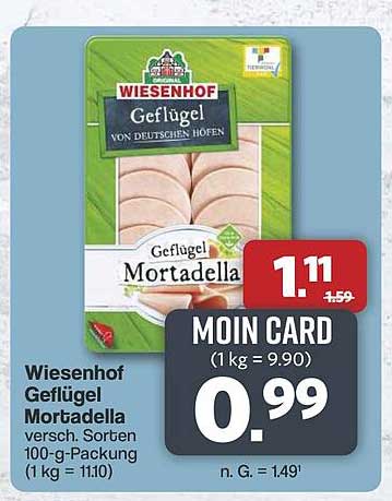 Wiesenhof Geflügel Mortadella 100g