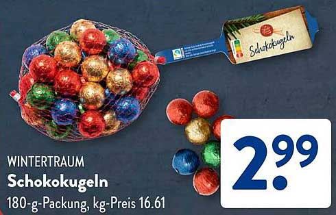 WINTERTRAUM Schokokugeln 180-g-Packung