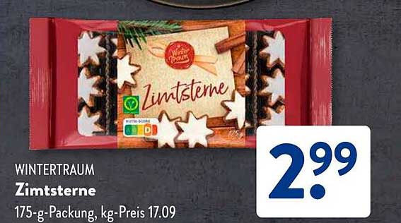 WINTERTRAUM Zimtsterne 175-g-Packung