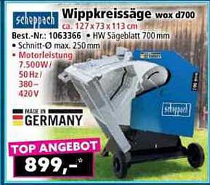 Wippkreissäge woex d700