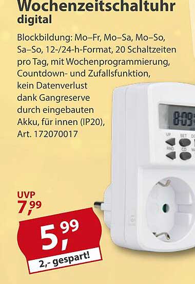 Wochenzeitschaltuhr digital