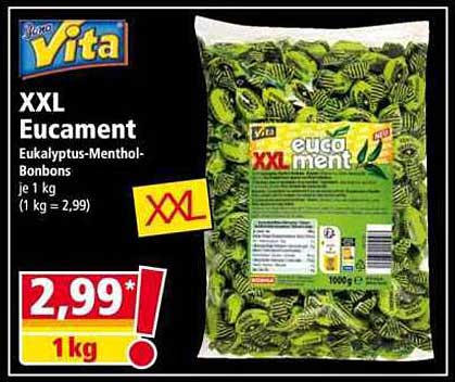 XXL Eucament Eucalyptus-Menthol-Bonbons