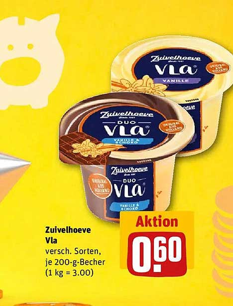 Zuivelhoeve Vla - Verschiedene Sorten, je 200-g-Becher