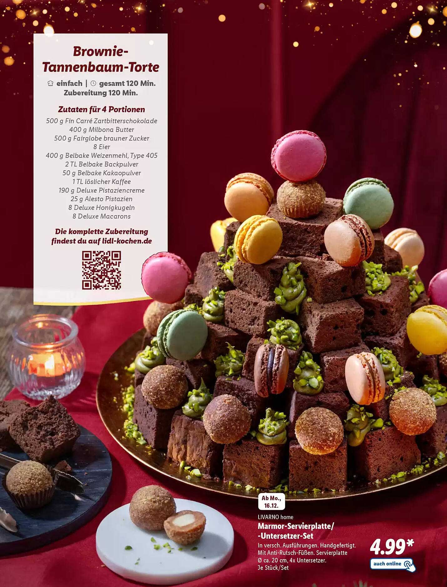 Brownie-Tannenbaum-Torte