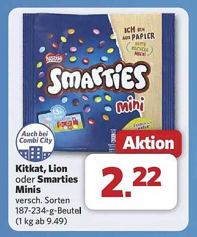 Smarties Mini Angebot bei Combi - ProspektGuru.de