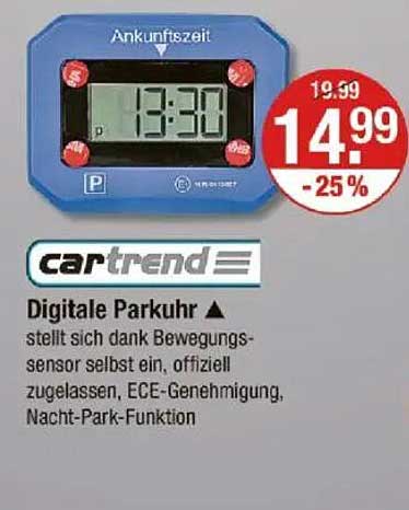 Digitale Parkuhr von carttrend