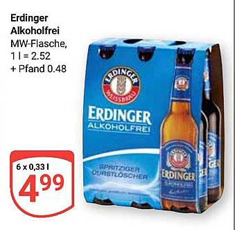 Erdinger Alkoholfrei 6 x 0,33 l