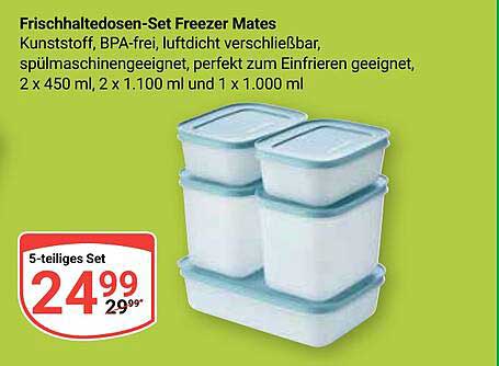 Frischhaltedosen-Set Freezer Mates