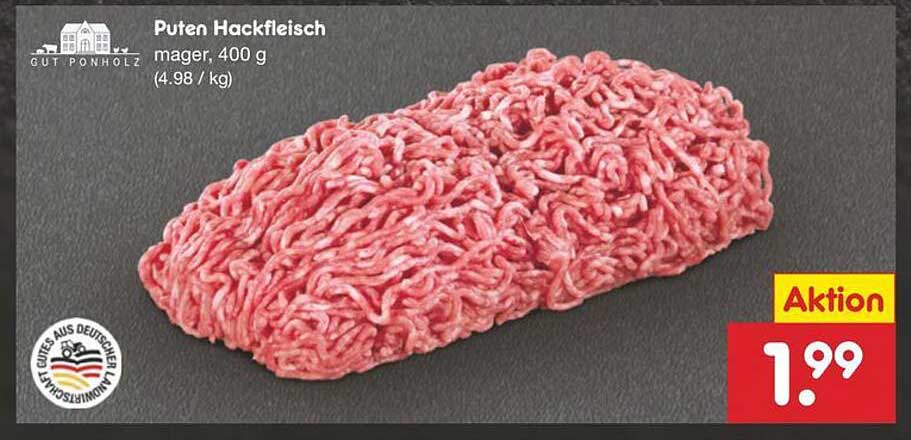 Puten Hackfleisch mager, 400 g - Aktion zum Sparpreis!