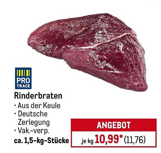 Rinderbraten aus der Keule - Pro Trace
