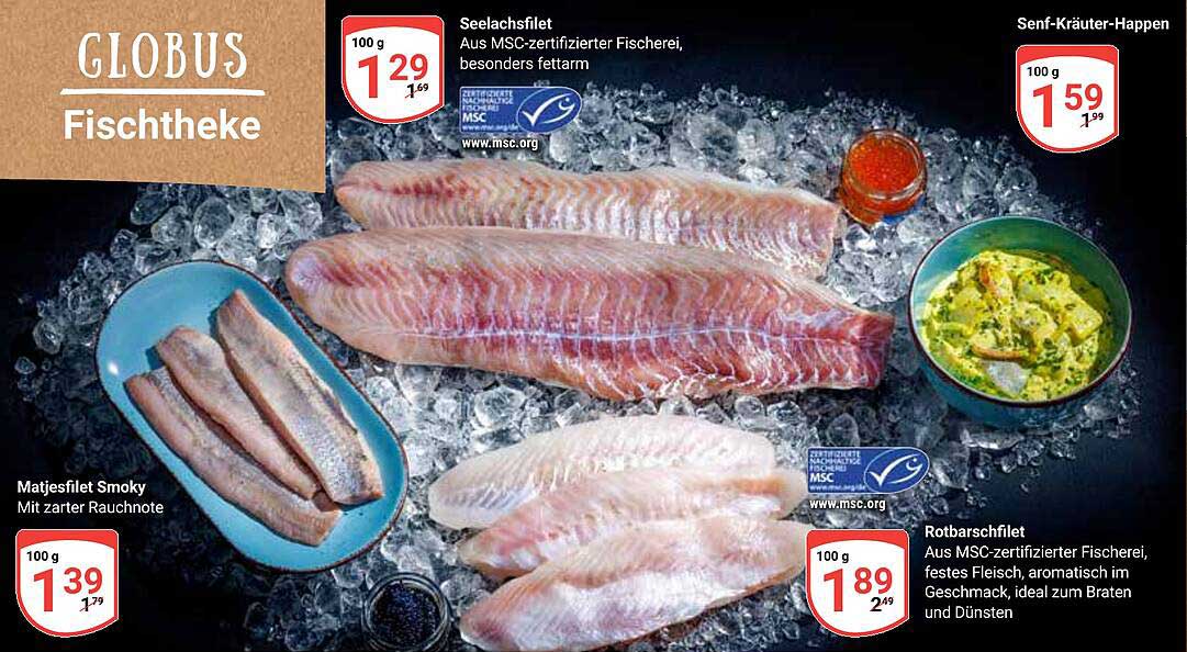 Seelachsfilet aus MSC-zertifizierter Fischerei