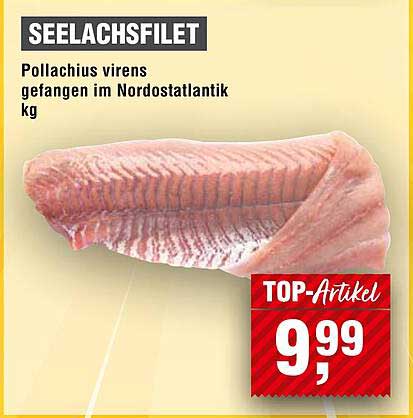 SEELACHSFILET - Pollachius virens aus dem Nordostatlantik