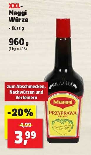XXL-Maggi Würze - flüssig 960 g