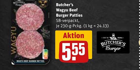 Butcher's Wagyu Beef Burger Patties