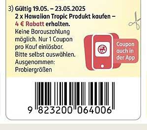 2 x Hawaiian Tropic Produkt kaufen – 4 € Rabatt erhalten