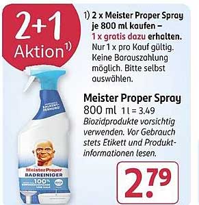 2 x Meister Proper Spray 800 ml kaufen – 1 x gratis dazu!