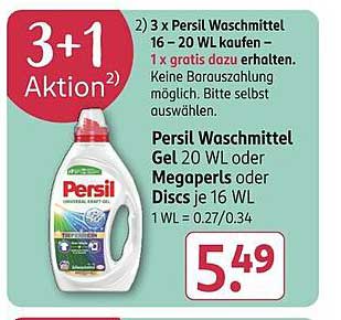 3 x Persil Waschmittel 16 – 20 WL kaufen – 1 x gratis dazu erhalten!