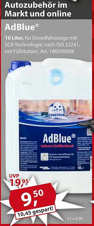 AdBlue® 10 Liter für Diesel-Fahrzeuge