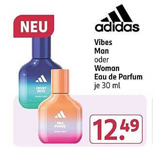adidas Vibes Man oder Woman Eau de Parfum je 30 ml