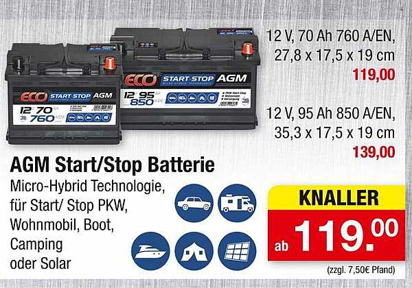 AGM Start/Stop Batterie