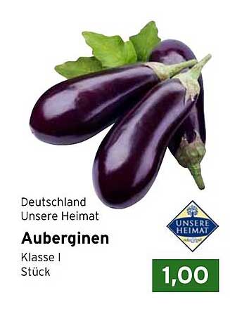 Auberginen - Klasse I Stück für nur 1,00 €
