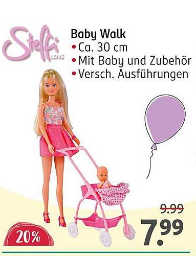 Baby Walk Steffi Love Puppe mit Zubehör
