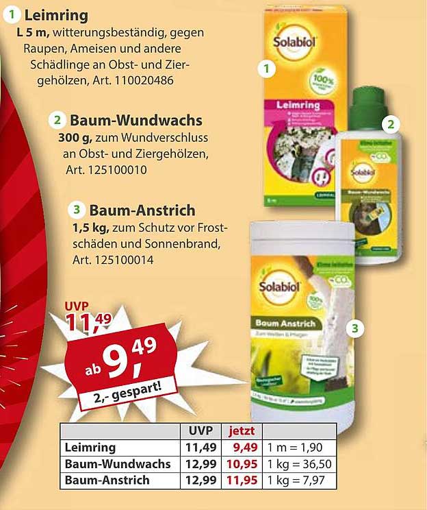 Baum-Anstich 1,5 kg zum Schutz vor Frostschäden und Sonnenbrand