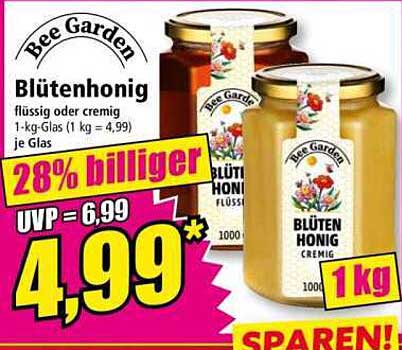 Bee Garden Blütenhonig – 1 kg Glas für nur 4,99* €