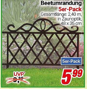 Beetumrandung 5er-Pack