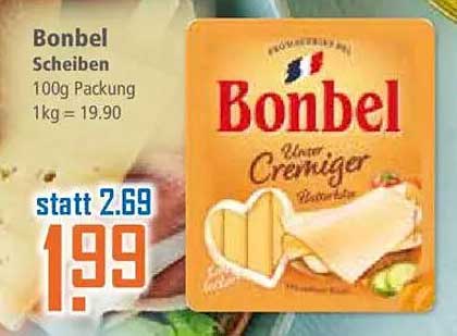 Bonbel Scheiben - Cremiger Genuss in der 100g Packung