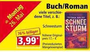Buch "Schneesturm" von Tiona Walsh zu einem unschlagbaren Preis
