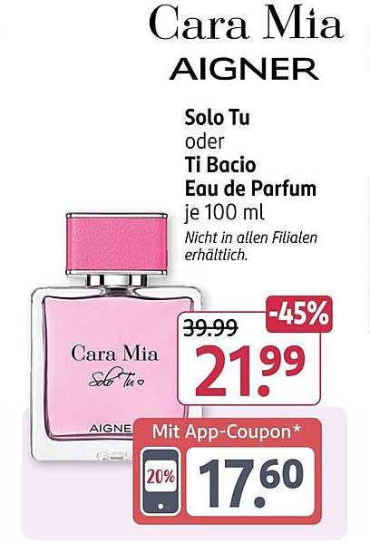 Cara Mia AIGNER Solo Tu oder Ti Bacio Eau de Parfum je 100 ml