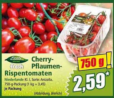 Cherry-Pflaumen-Rispentomaten 750 g