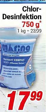 Chlor-Desinfektion 750 g von marina