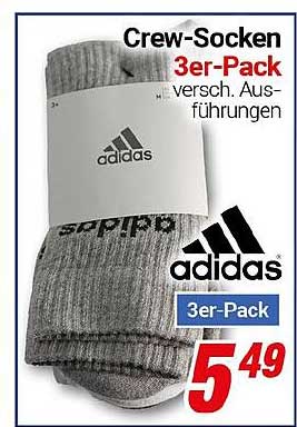 Crew-Socken 3er-Pack