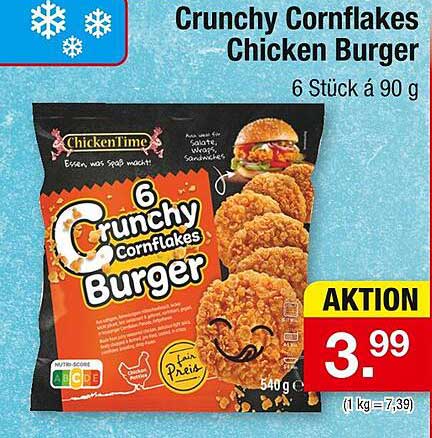 Crunchy Cornflakes Chicken Burger