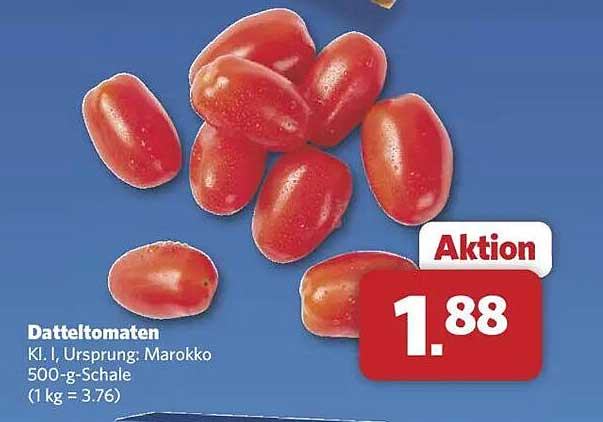 Datteltomaten 500-g-Schale - Aktion!
